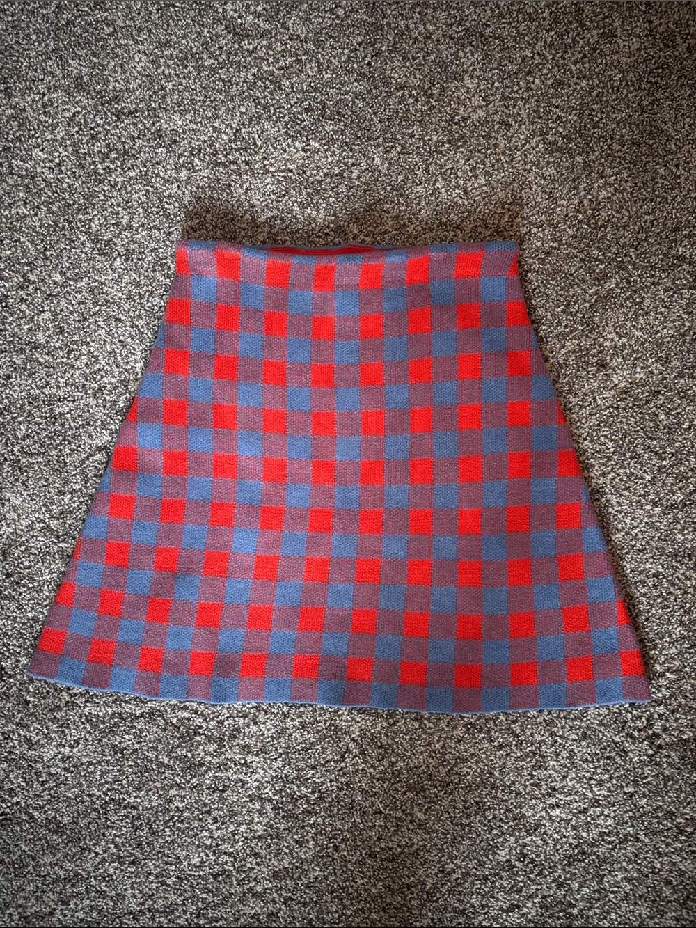 Checked A-Line Skirt size S